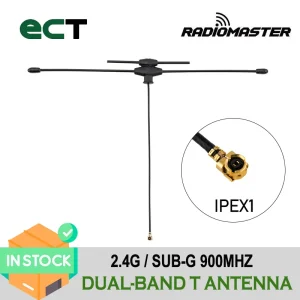 Radiomaster IPEX1 2.4GHz / Sub-G 900MHz Dual-Band T Antenna