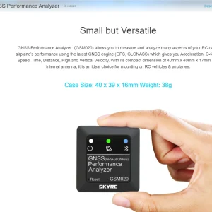 SKYRC GSM020 GPS speedometer car model aircraft model high altitude mileage longitude GNSS performance analyzer