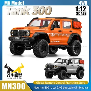 MN300 Tank 1:12 Rc Car 4wd MN-300 Remote Control Off-Road Vehicle Full-scale High Speed Pickup Truck Model Toys Children Gifts