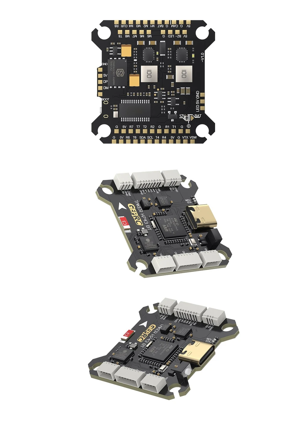 GEPRC TAKER H743 BT Dual Gyro 3-6S Flight Controller with 5V 12V BEC Output for RC FPV Racing Drone - Image 4