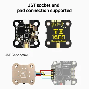 SpeedyBee TX ULTRA TX1600 5.8GHz 48CH 1.6W FPV VTX Analog Image Transmission 2-6S Lipo For RC FPV Long Range Racing Drone