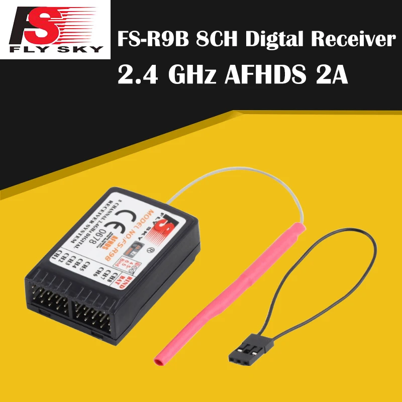 Flysky FS-R9B 2.4GHz 8CH Digtal Receiver System For Turnigy 9X FS- TH9B 9CH Remote Controller i6 i10 T6 CT6B Transmitter