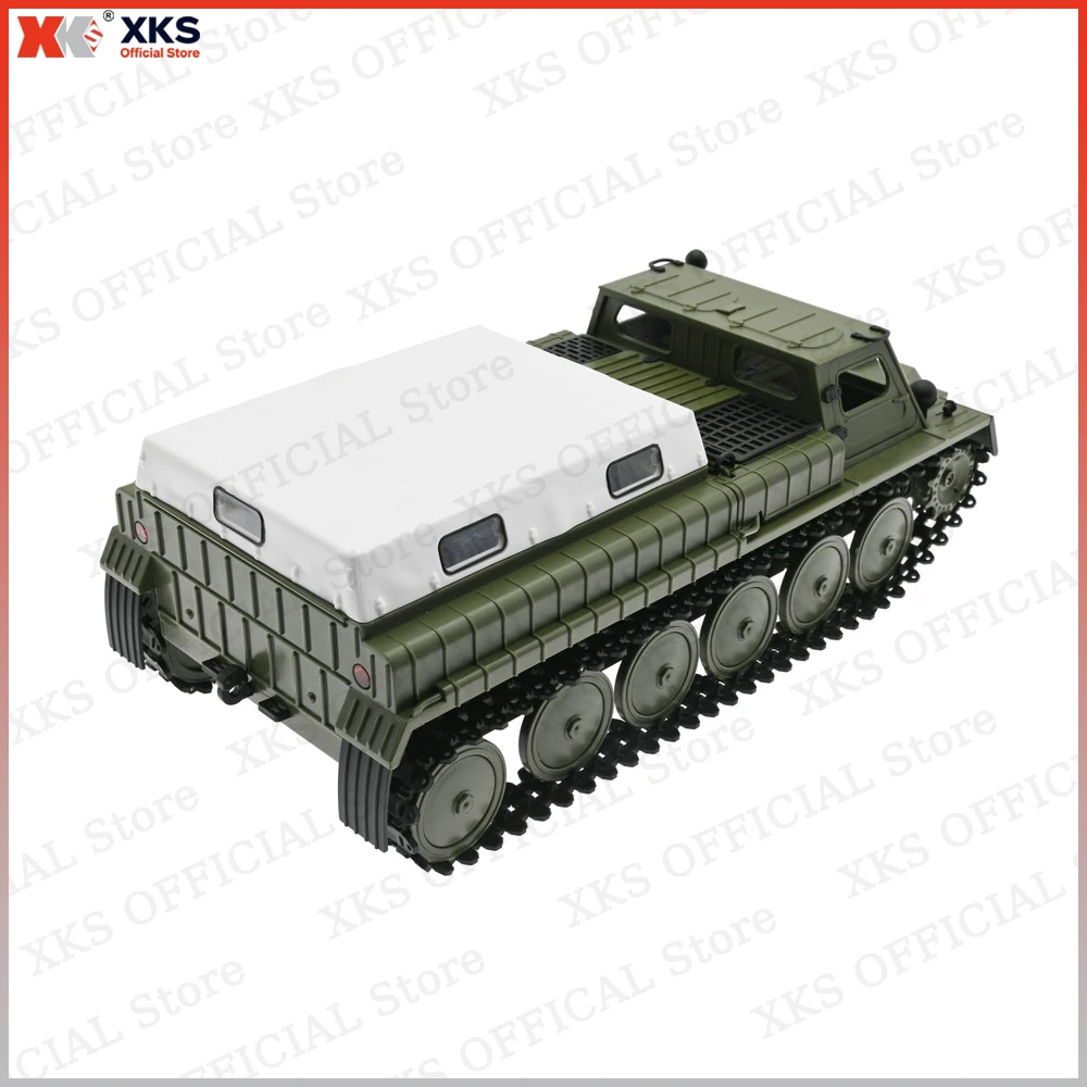 XKS WPL E-1 RC Tank 1/16 2.4G Remote Control 4WD Crawler Tracked Off-Road Climbing Vehicle Electric E1 RC Tank Toys Gift for Boy - Image 3