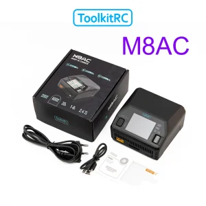 ToolkitRC M8AC Smart Lipo Battery Charger Discharger AC 200W DC 600W 20A for 1-8S LiHV Lipo Battery PD 65W RC Model Parts