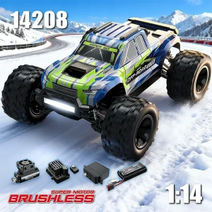 MJX HYPER GO 1:14 New Brushless 14208 Remote Control Car 41KM/H High-Speed Monster Truck Off-Road Vehicle Climbing Car RTR Toy