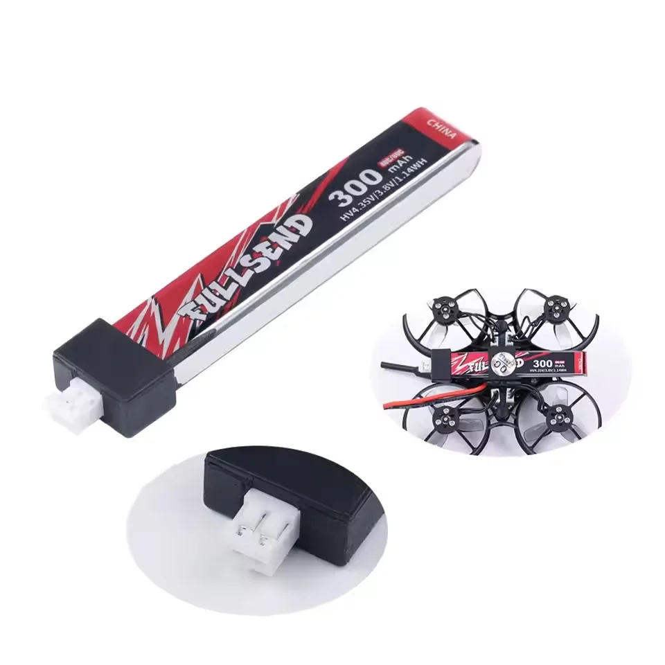 iFlight 5pcs Fullsend 1S HV 300mAh 40C Lipo Battery with JST-PH2.0 Charge Plug for Alpha A65 Tiny Whoop drone part - Image 3
