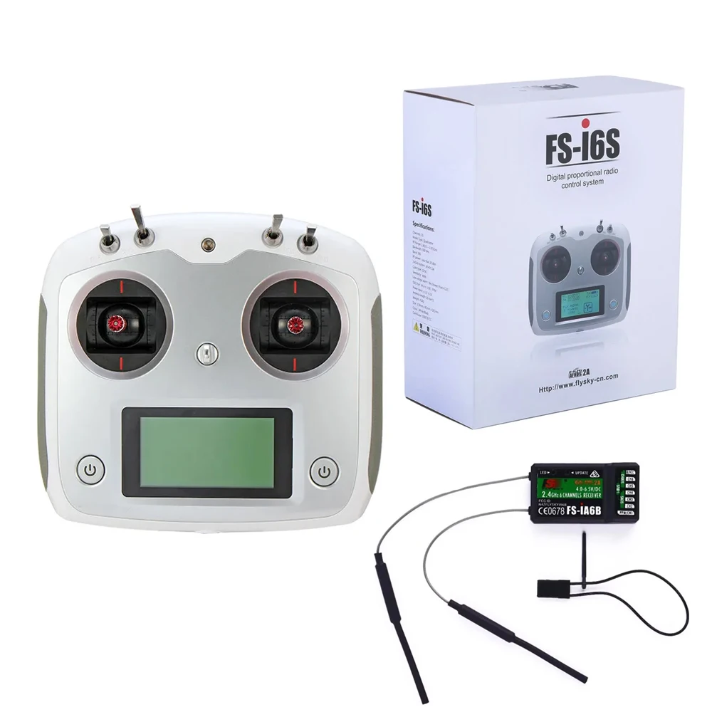 FLYSKY FS-i6S FS i6S 2.4G 10CH AFHDS Transmitter iA-6B iA-10B Receiver for RC Cars Boats Drone Toys