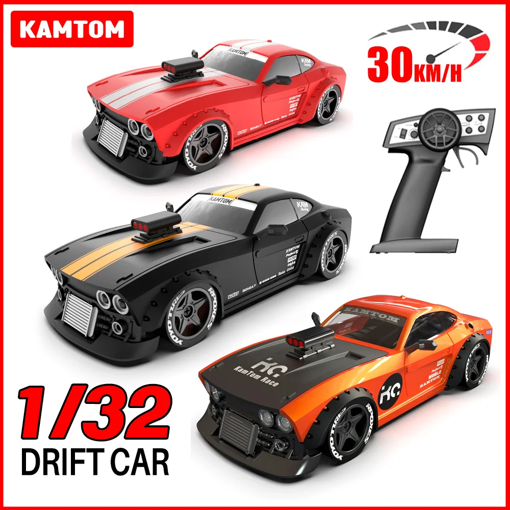 KAMTOM RC Car 1/32 4WD Double Wheel Replace ESP Gyro 30KM/H Drifting Car Model Vehicle - Image 5
