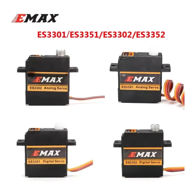EMAX ES3352 9mm 4.8-6V Analog / Digital Servo Metal Gear For RC Glider Rc Airplane RC Drone