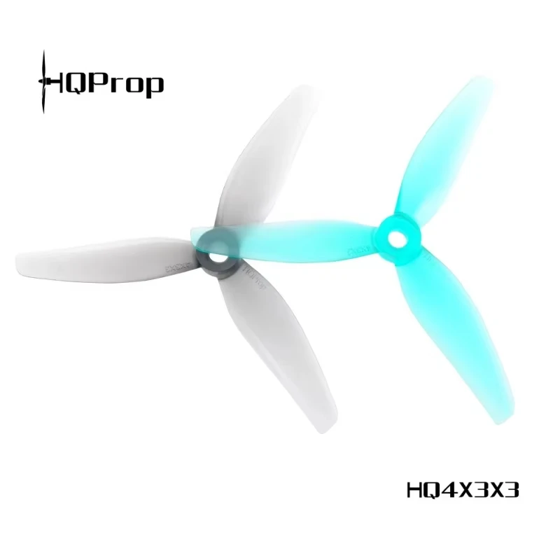 4Pairs HQProp 4X3X3V2 3-Blade Propeller (2CW+2CCW)-Poly Carbonate Freestyle Durable 4 Inch Propeller for FPV Racing RC Drone