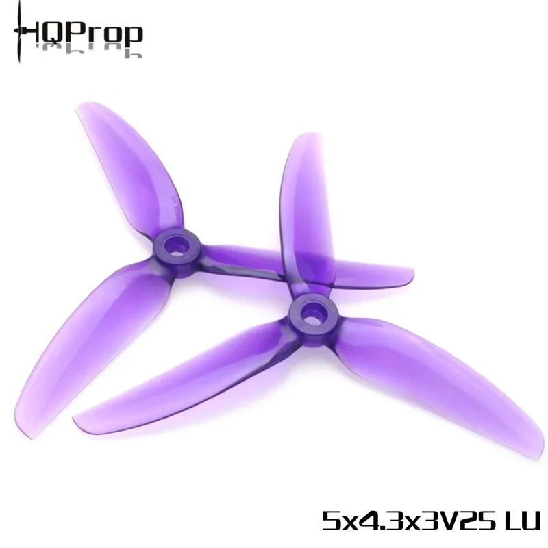 HQPROP 5X4.3X3V2S 5043 5X4.3X3 3-Blade PC Propeller for RC FPV Racing Freestyle 5inch Drones Replacement DIY Parts 6Pairs - Image 4
