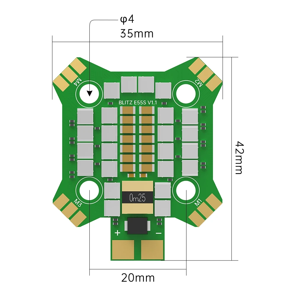 Iflight Blitz Mini E55s 4-in-1 Esc 2-6s With 20*20mm Mounting Hole For Fpv - Image 5