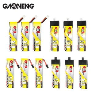 3Pcs 1S GNB 3.8V 530mAh 90C/180C Lipo Battery For RC Helicopter Quadcopter FPV Racing Drone With PH2.0 A30 Plug Spare Parts