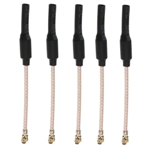HGLRC 5 PCS 6.5cm 65mm 5.8G 2dBi U.FL IPX Omni-Directional Brass FPV Antenna RG178 RC Drone