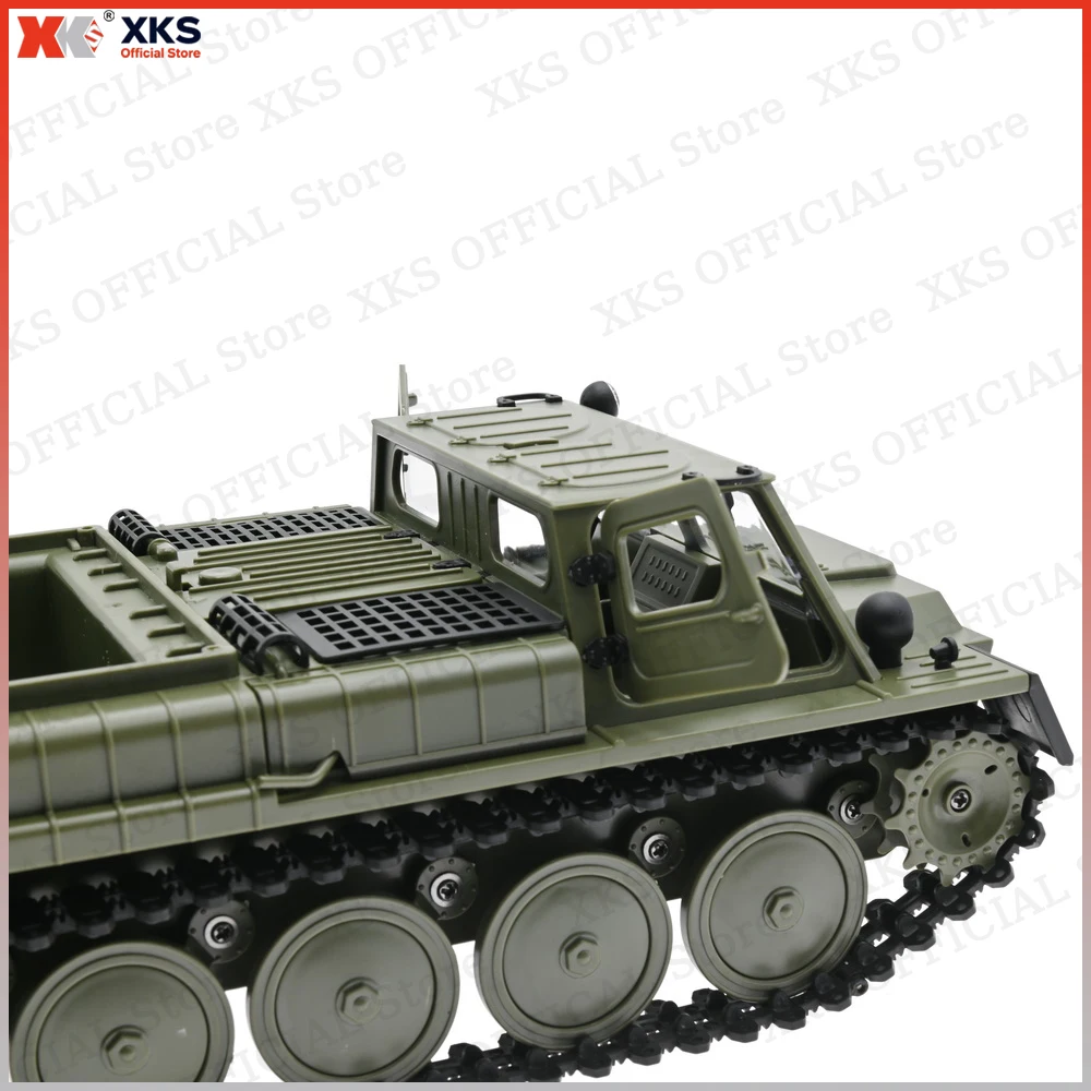 XKS WPL E-1 RC Tank 1/16 2.4G Remote Control 4WD Crawler Tracked Off-Road Climbing Vehicle Electric E1 RC Tank Toys Gift for Boy - Image 6