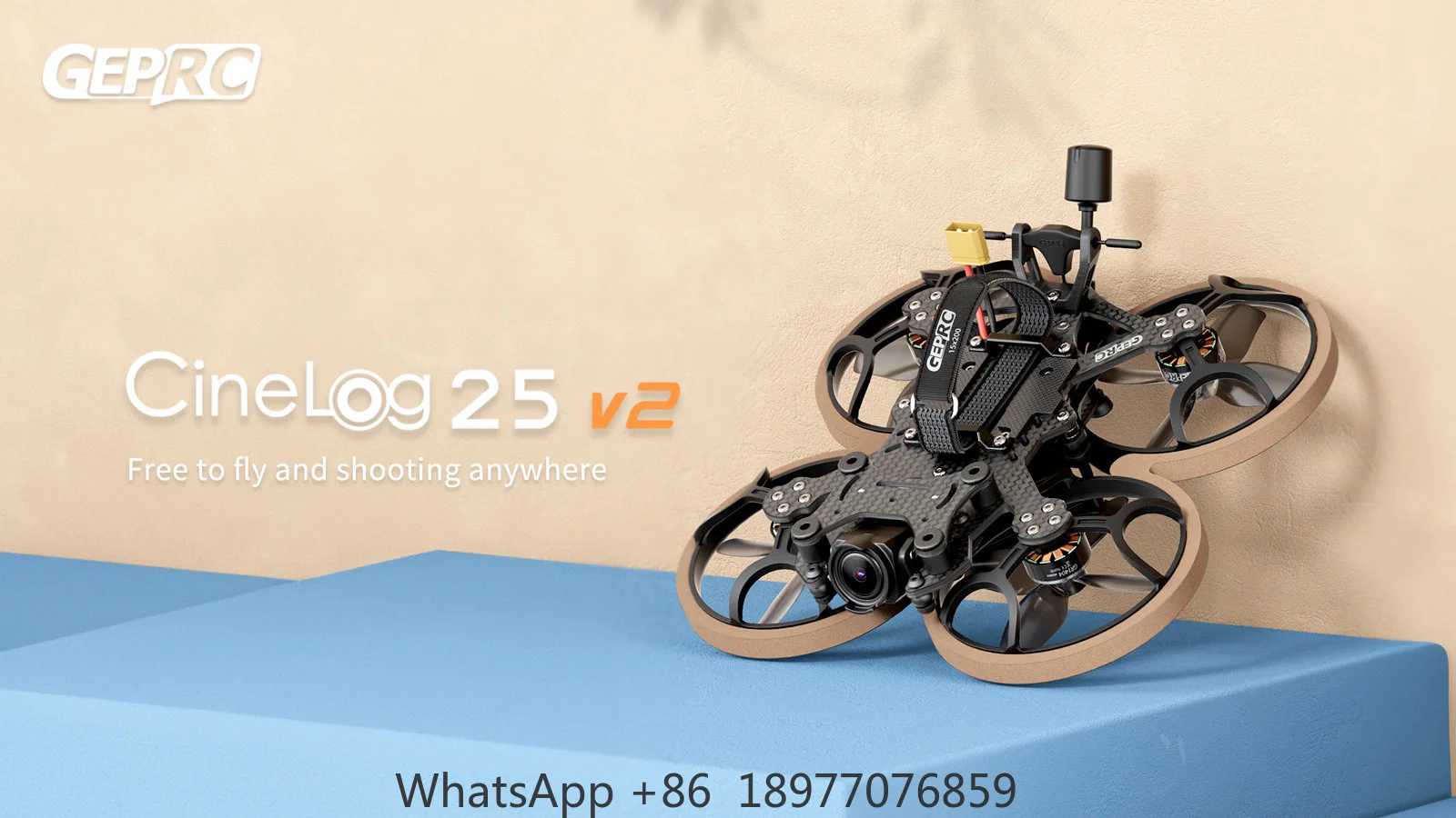 GEPRC Cinelog25 V2 Analog 5.8g 1w Vtx TAKER G4 35A AIO 1404 4500KV Motor BNF 2.5-inch FPV Freestyle Racing Quadcopter - Image 6