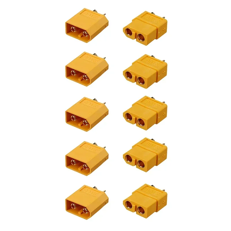 10PCS/Lot High Quality URUAV XT60 Male Female Connectors Power Plugs with Heat Shrink Tube for Lipo Battery - Image 2