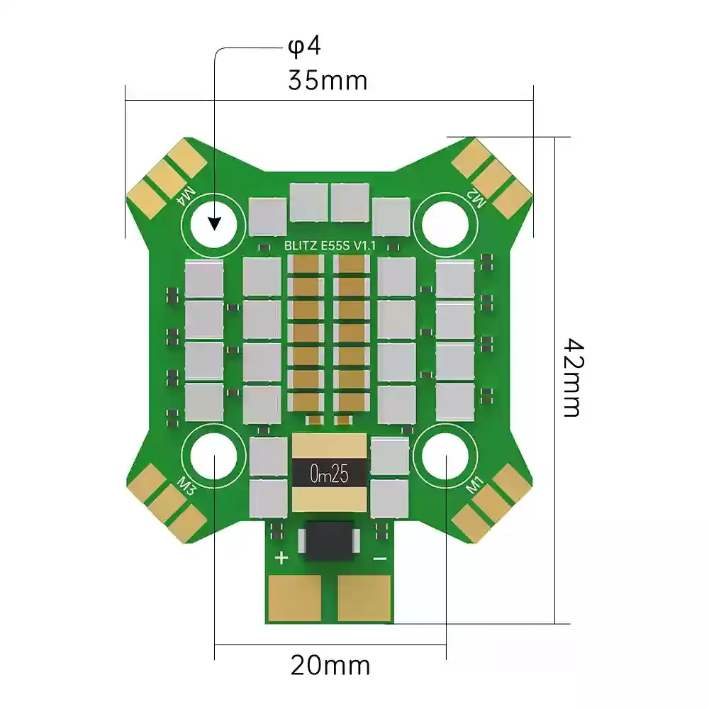 iFlight BLITZ Mini ATF435 Stack E55S ESC FPV spare parts - Image 2