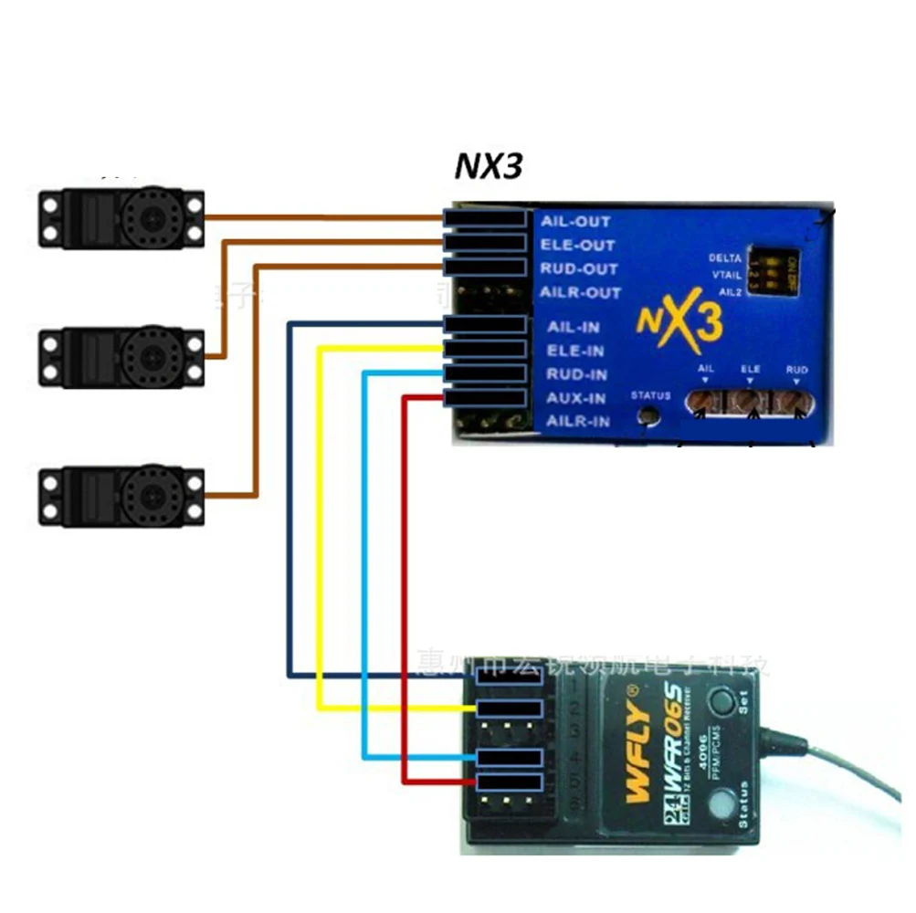 NX3 3D Fixed-wing 3 Axis Gyroscope Flight Controller Autobalance Stabilizer For Fixed-wing Aircraft RC Airplane - Image 4