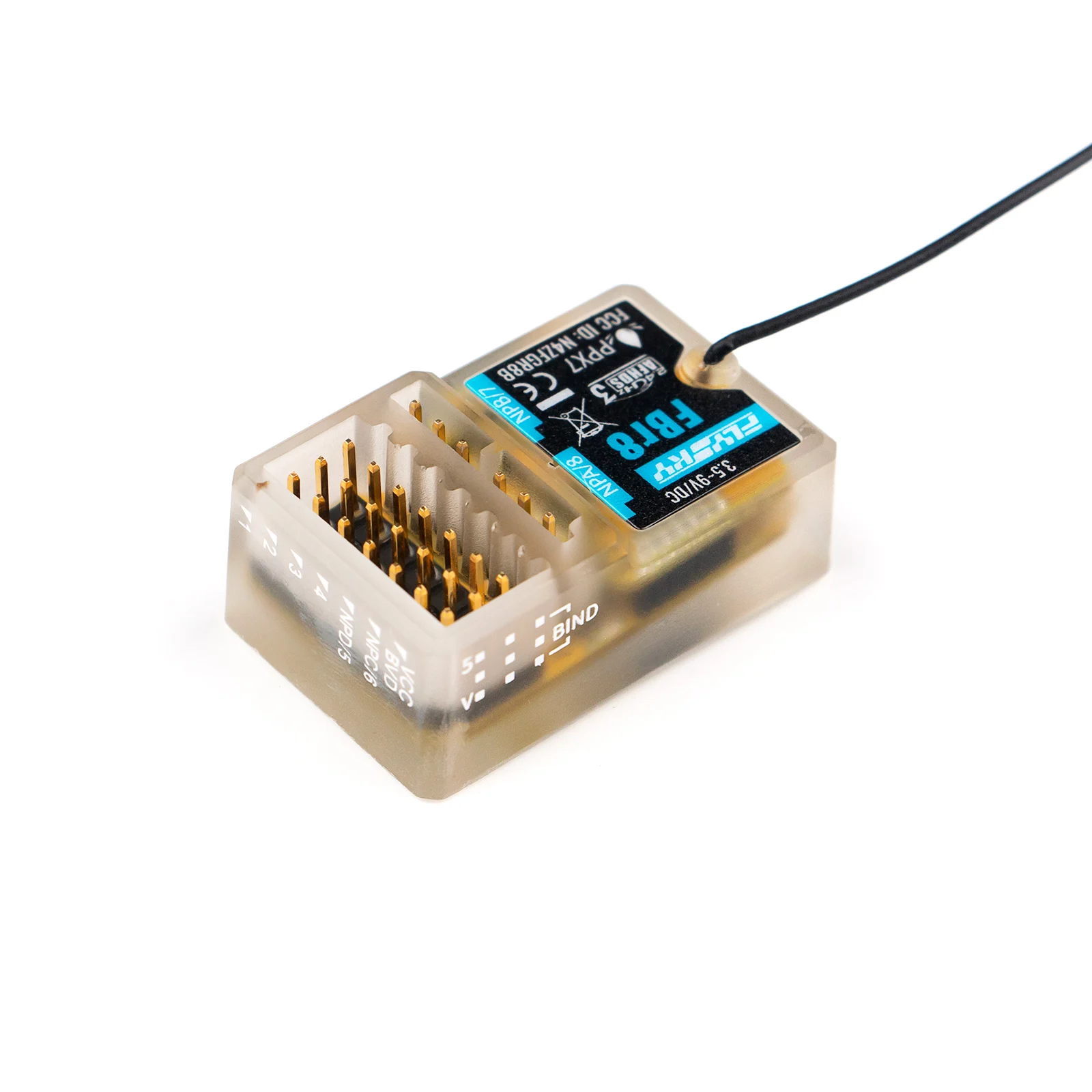 Flysky FBr8 2.4GHz 8CH Receiver AFHDS 3 System Supports Single Bidirectional Transmission PWM/PPM/i-BUS2/S.BUS/i-BUS PPX7 - Image 2