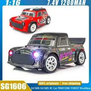 SG1606 SG1605 RC Car 1:16 PINECONE FOREST Brushless/Brushed Drift RTR 2.4G 4WD LED Light High Speed Cars Boys Toy Gift Custom