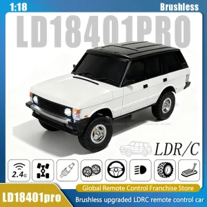 LD18401PRO Rc Car 1:18 4WD Brushless Remote Control Car Rc Climbing Off-road Vehicle Model Children's Birthday Toys LDRC New