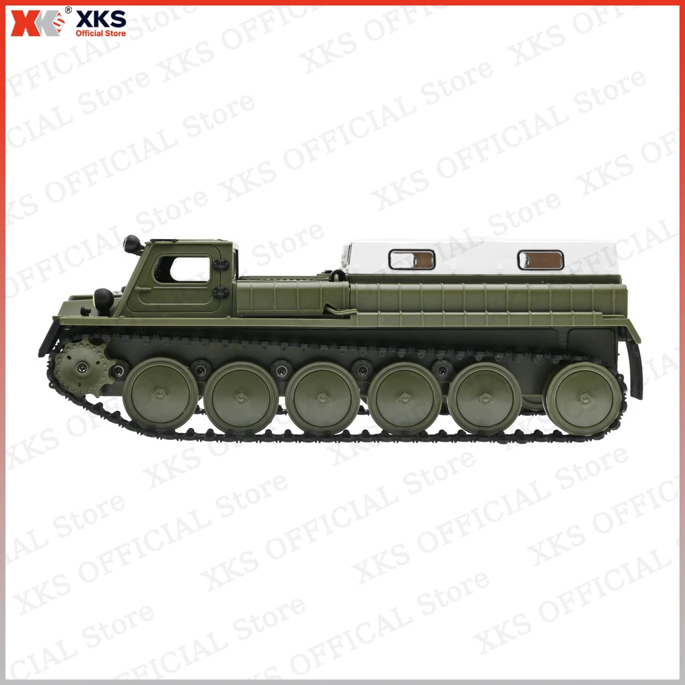 XKS WPL E-1 RC Tank 1/16 2.4G Remote Control 4WD Crawler Tracked Off-Road Climbing Vehicle Electric E1 RC Tank Toys Gift for Boy - Image 2