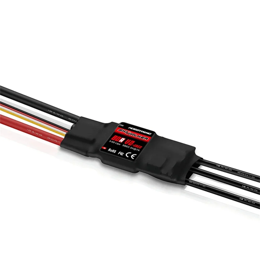 Hobbywing Skywalker 40A 50A 60A 80A 12A 20A 30A V2 contrôleur ESC de vitesse avec UBEC pour avion hélicoptère RC - Image 5