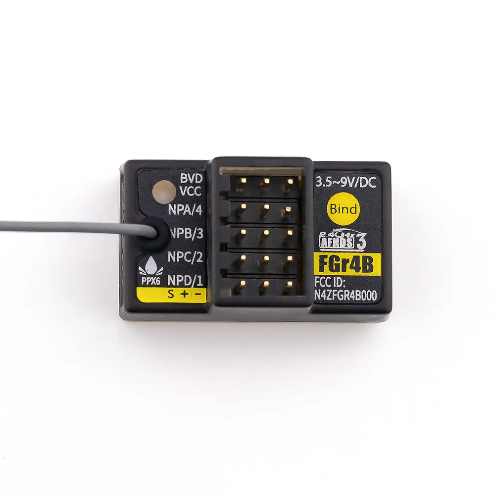 FlySky FGr4B 2.4GHz 4CH AFHDS 3 Micro Mini RC Receiver PWM/PPM/i-bus/S.BUS/i-bus2 Output for PL18 NB4 NB4 Lite NB4 RC Car Boat - Image 2