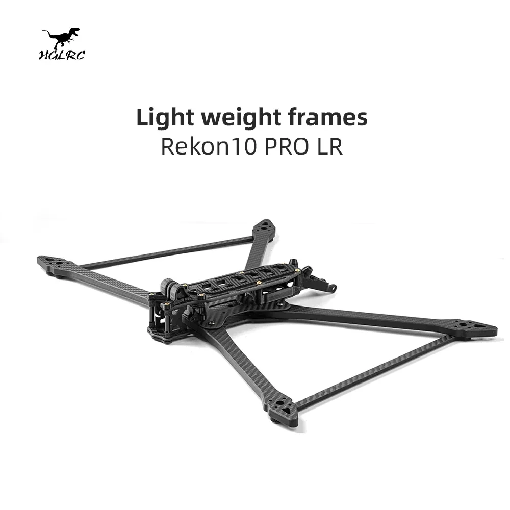 HGLRC Rekon10 PRO LR 455mm 10inch 3K Carbon Fiber Frame Kit for FPV Freestyle 10inch Long Range LR10 Drones DIY Parts - Image 2