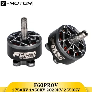 T-Motor F60 PRO V 1750/1950/2020/2550KV Brushless Motor - 4mm Titanium Shaft for 5-6S FPV Racing & Freestyle Drones