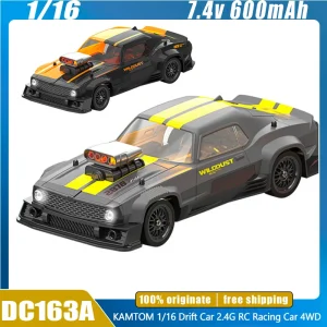 KAMTOM 1/16 Rc Car 2.4G Remote Control Car 50KM/H 4WD Drift Racing Cars Dual Tires with ESP Gyro High Speed Model Toy Car Gift