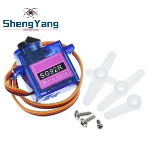 SG92R 2.5KG Micro 9g Servo Nylon Carbon fiber Gears Replace SG90 For TZT RC Model Aeromodelling Helicopter Parts