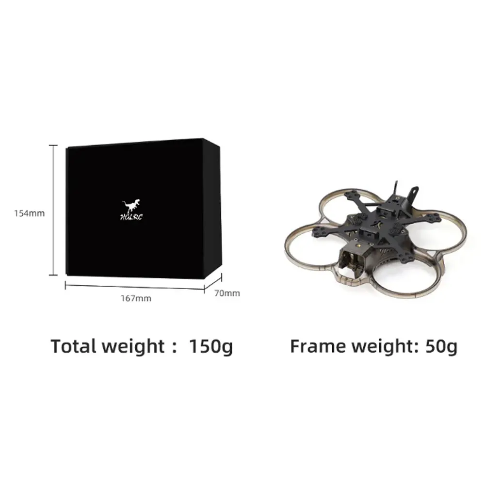 HGLRC Talon 2inch FPV 106mm Frame Kits Brushless Whoop Quadocopter Frame Cinewhoop BWhoop For O3 FPV Racing Drone Pink/Black - Image 5