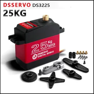 DS3225 Digital Servo 25KG 180° Large Torque Waterproof Servo Motor 25T Adjustable Metal Servo for RC Car Boat Model