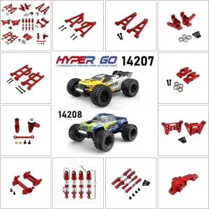 HYPER GO MJX 14207 14208 1/14 RC Car Metal Upgrade Accessories Parts Kit shock absorber Bearings Steering cup Steering component