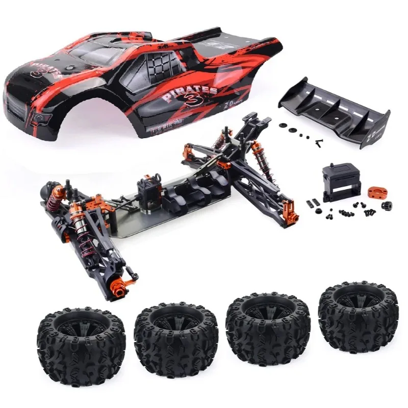 ZD Racing 9021 V3 / MT8 Pirates3 1/8 Scale 4WD Brushless RC Car - 90km/h RTR/KIT Truggy w/2.4G Radio - Image 6