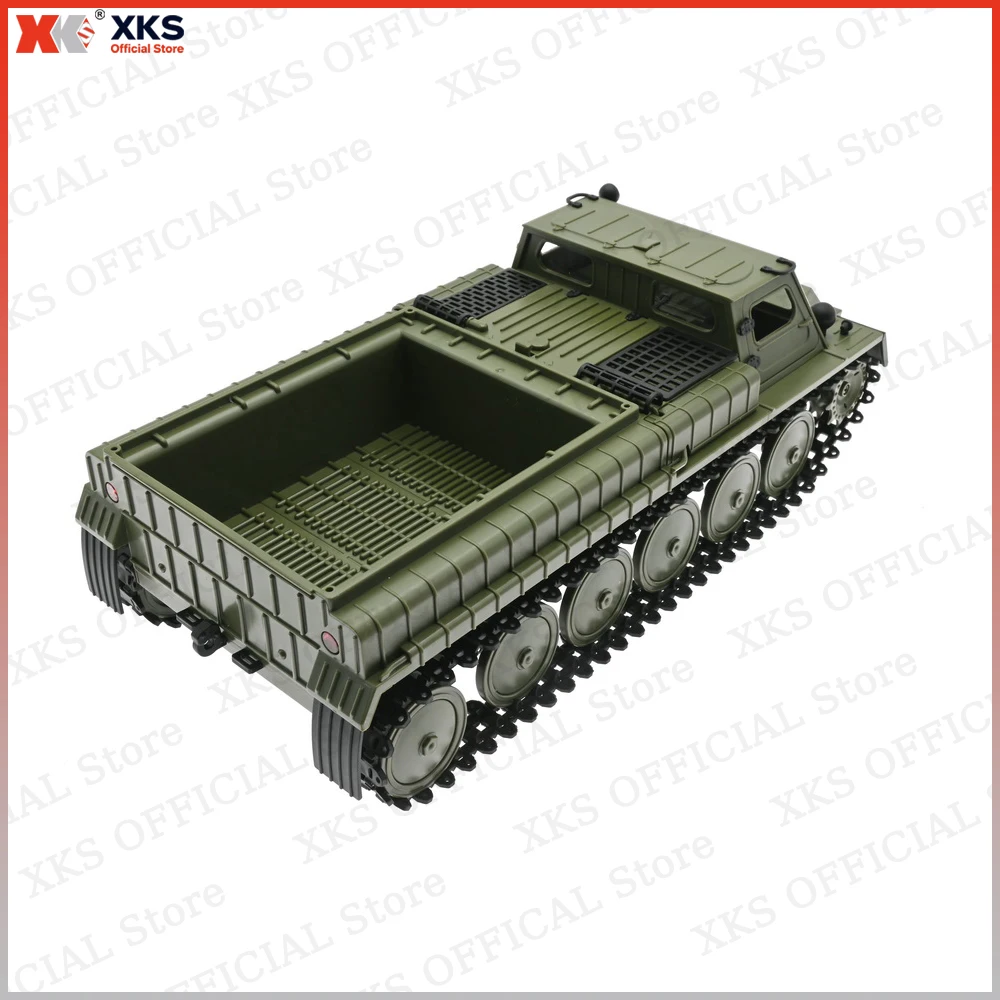 XKS WPL E-1 RC Tank 1/16 2.4G Remote Control 4WD Crawler Tracked Off-Road Climbing Vehicle Electric E1 RC Tank Toys Gift for Boy - Image 4