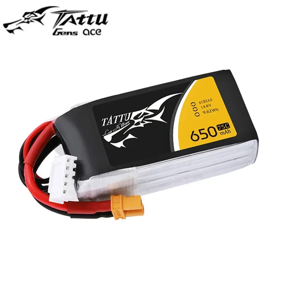 ACE Tattu Lipo Battery 3S 4S 650mAh 11.1V 14.8V 75C 1P RC Battery with XT30 Plug for RC FPV Racing Drone Quadcopter - Image 5
