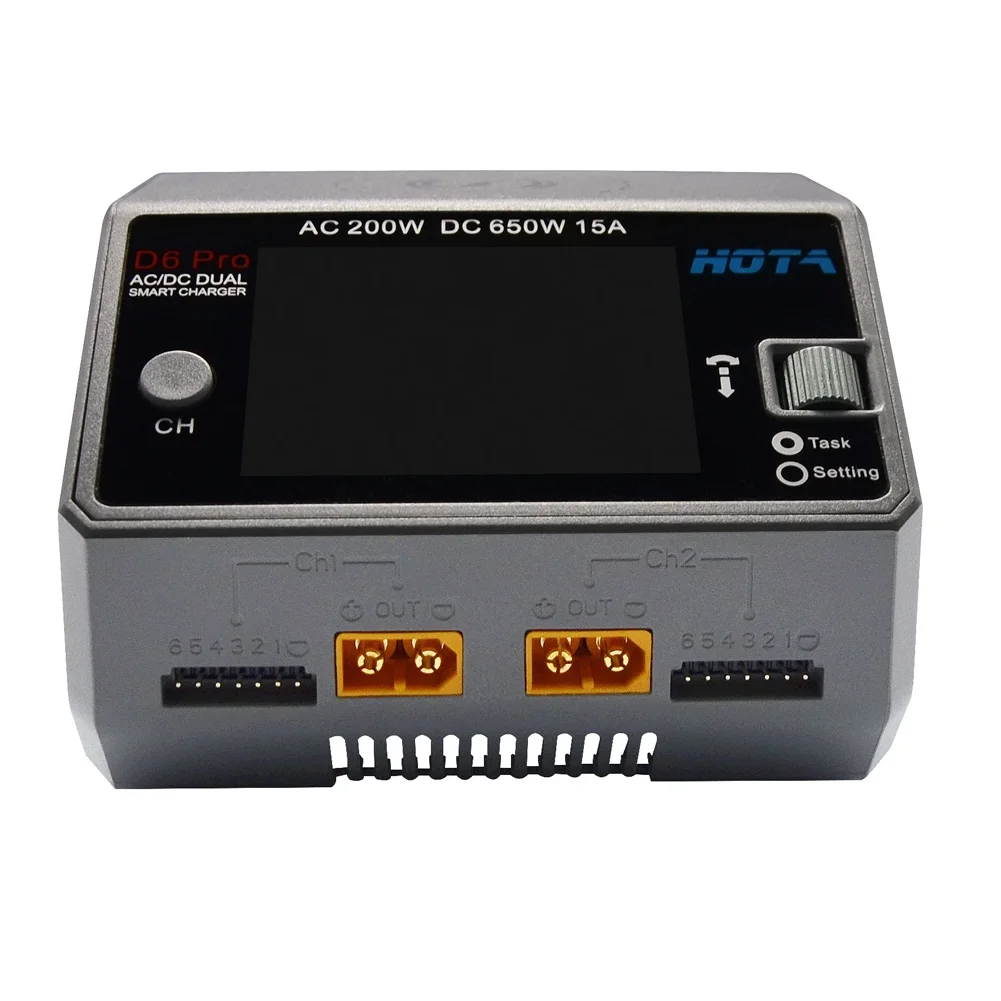 Original in Stock HOTA D6 Pro A /DC Dual Channel 1~6S Smart Battery Charger Discharger Lipo Charger for RC Model Parts - Image 4