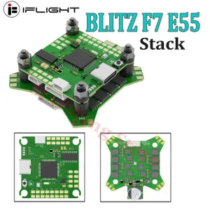 IFlight BLITZ F7 Stack F722 F7 Flight Controller W/ BLITZ E55 55A BLHELI32 4in1 ESC 2-6S for RC FPV Drone