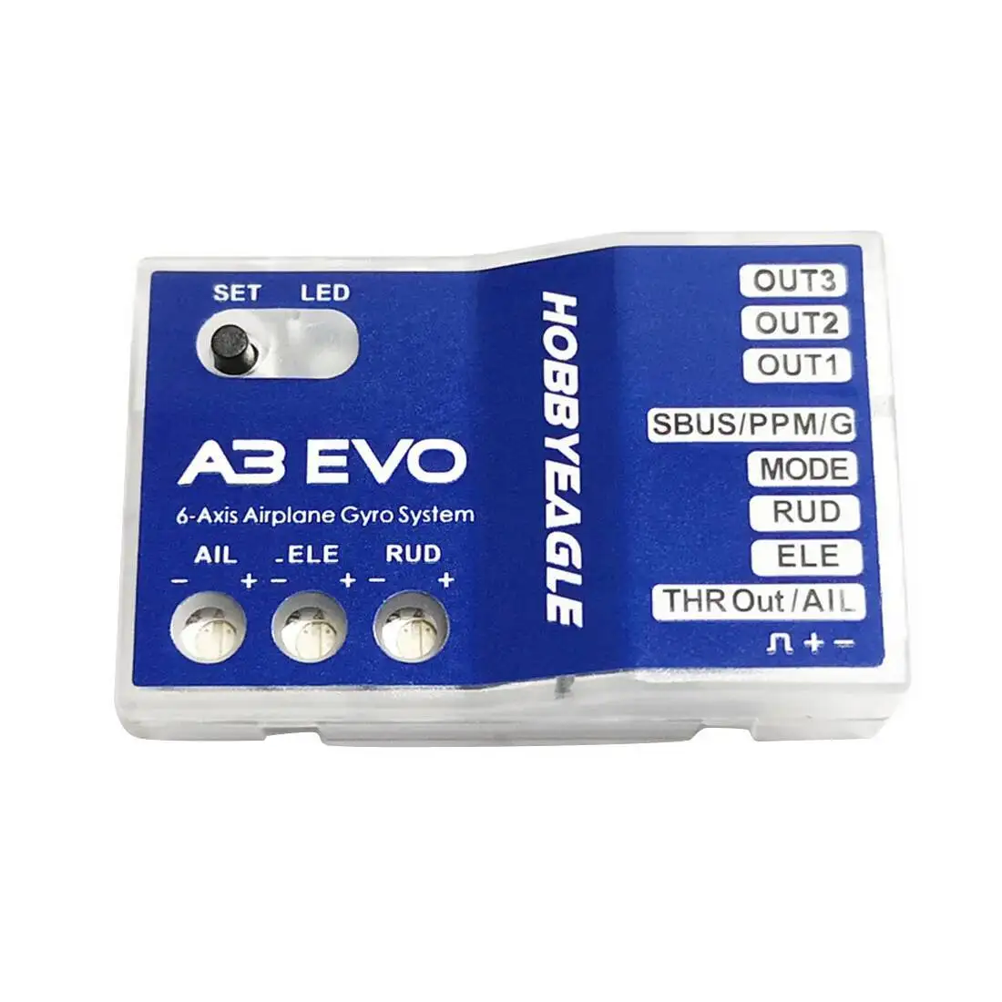 Hobby Eagle A3 EVO / A3 lite Aeroplane Flight Controller Stabilizer 6 Axis Gyro Support PPM Receiver Fixed-Wing For RC Drone - Image 5