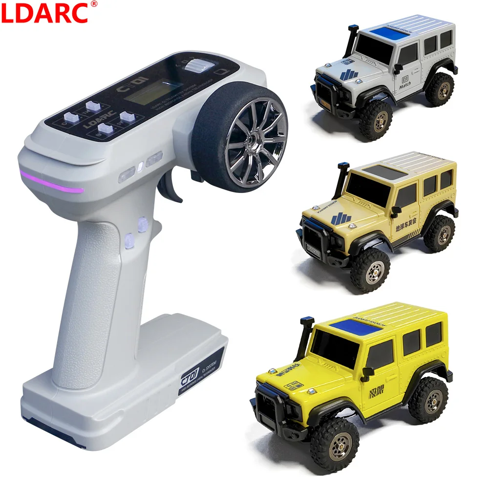 LDARC X43 1:43 Crawler RC Car Simulation Full Time 4WD Climbing Vehicle Toy Remote Control Toys RTR Kit For Kids and Adults Toys - Image 3