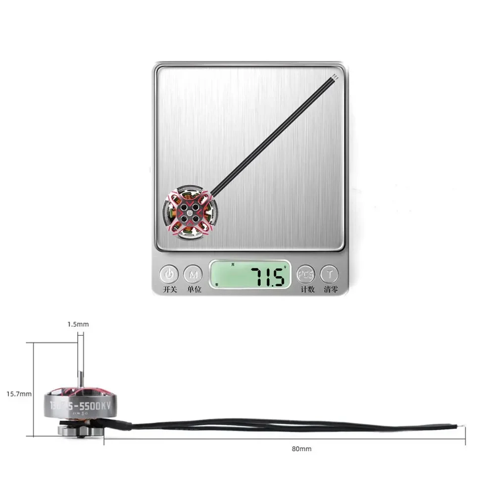 HGLRC New SPECTER 1303.5 Brushless Motor 5500KV 2-4S LIPO Compatible 2-4inch Propeller FPV Freestyle 2-4inch Toothpick Drones - Image 6