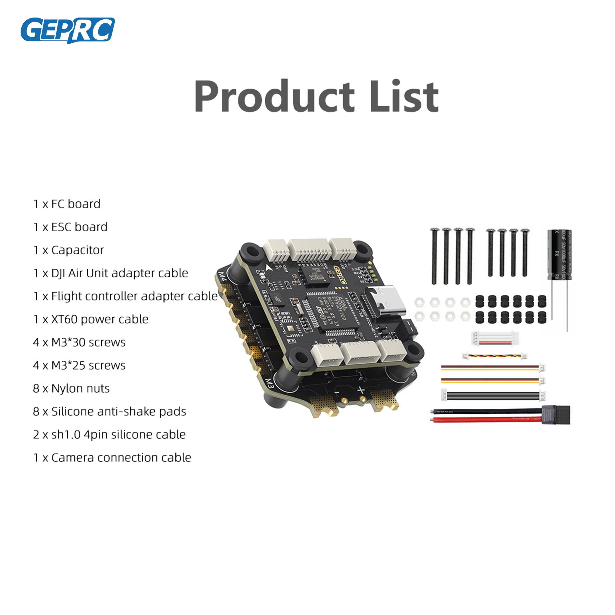 GEPRC TAKER F722 BLS 60A 65A 80A V2 STACK 4IN1 ESC Flight Controller Data Analyze Record Flight Data Plug Play Racing FPV Drone - Image 6