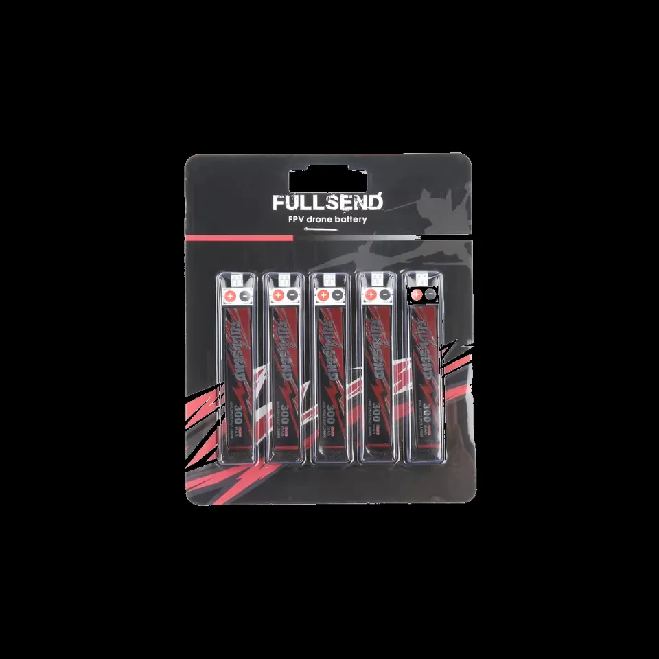 iFlight 5pcs Fullsend 1S HV 300mAh 40C Lipo Battery with JST-PH2.0 Charge Plug for Alpha A65 Tiny Whoop drone part - Image 6