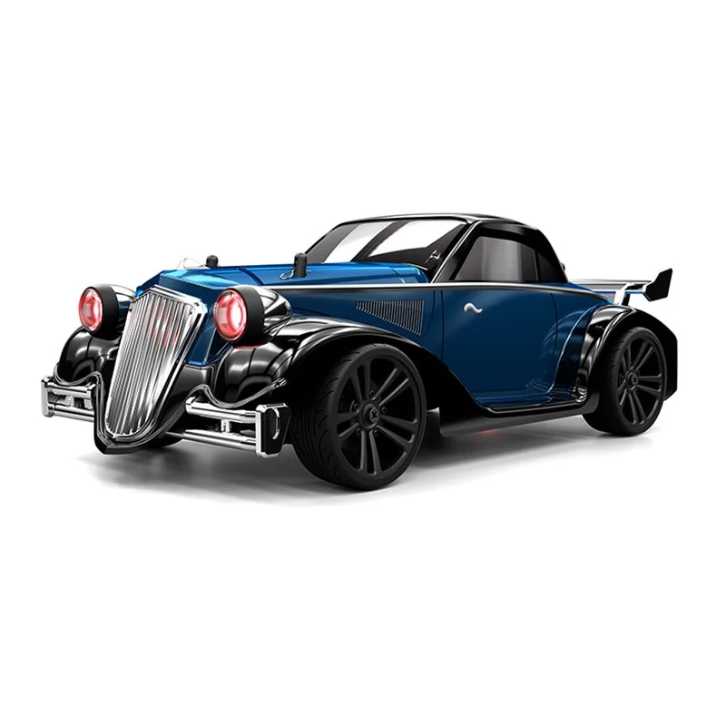 SCY 16302 Delin Retro Classic Car Simulation Car Lamp High-Speed Four-Wheel Drift Car Electric RC Remote Control Car Model Toy - Image 2