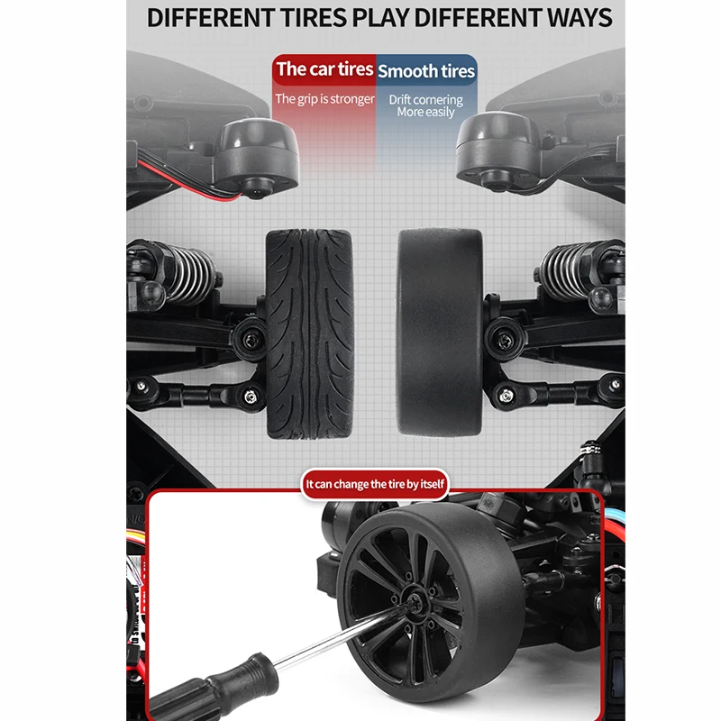 SCY 16303 1:16 High Speed RC Drift Car 4WD 35km/h 2.4G Remote Control American Muscle Toy Car Kids Gifts - Image 5