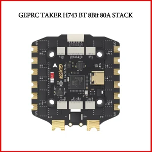 GEPRC TAKER H743 BT 8Bit 80A Stack with 5V 3A+12V 2.5A Dual Independent BEC for FPV Drone Assembly Accessories for Air Unit