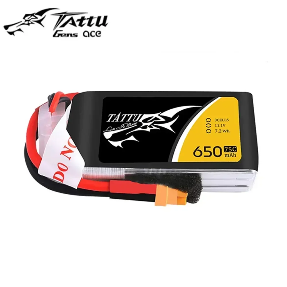 ACE Tattu Lipo Battery 3S 4S 650mAh 11.1V 14.8V 75C 1P RC Battery with XT30 Plug for RC FPV Racing Drone Quadcopter - Image 4